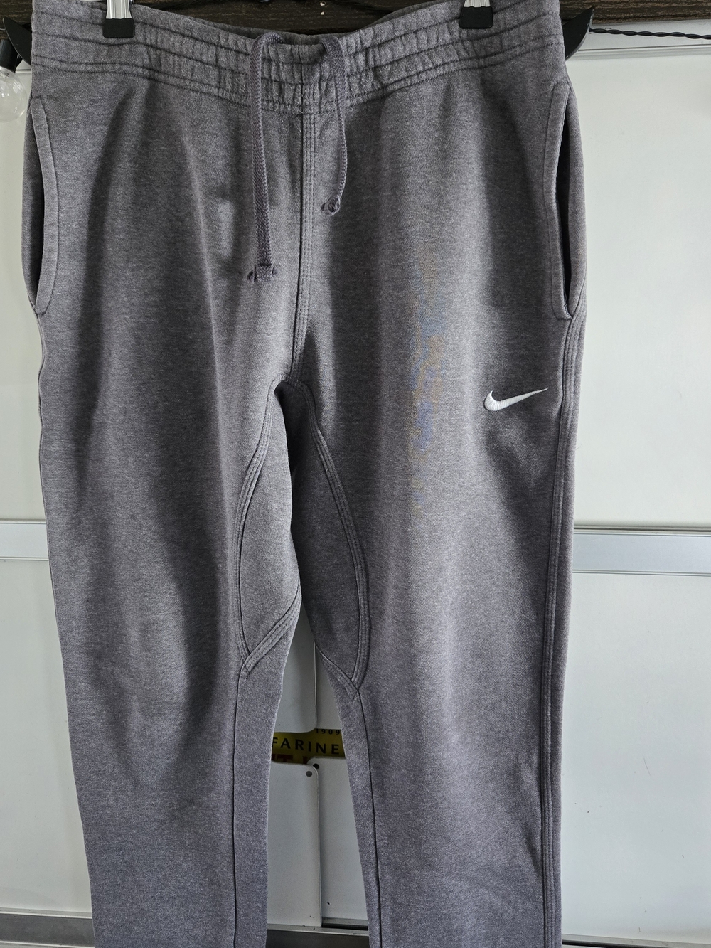 Nike Sportswear Men's Heather Gray Tech Fleece Joggers Pants Drawstring Size M